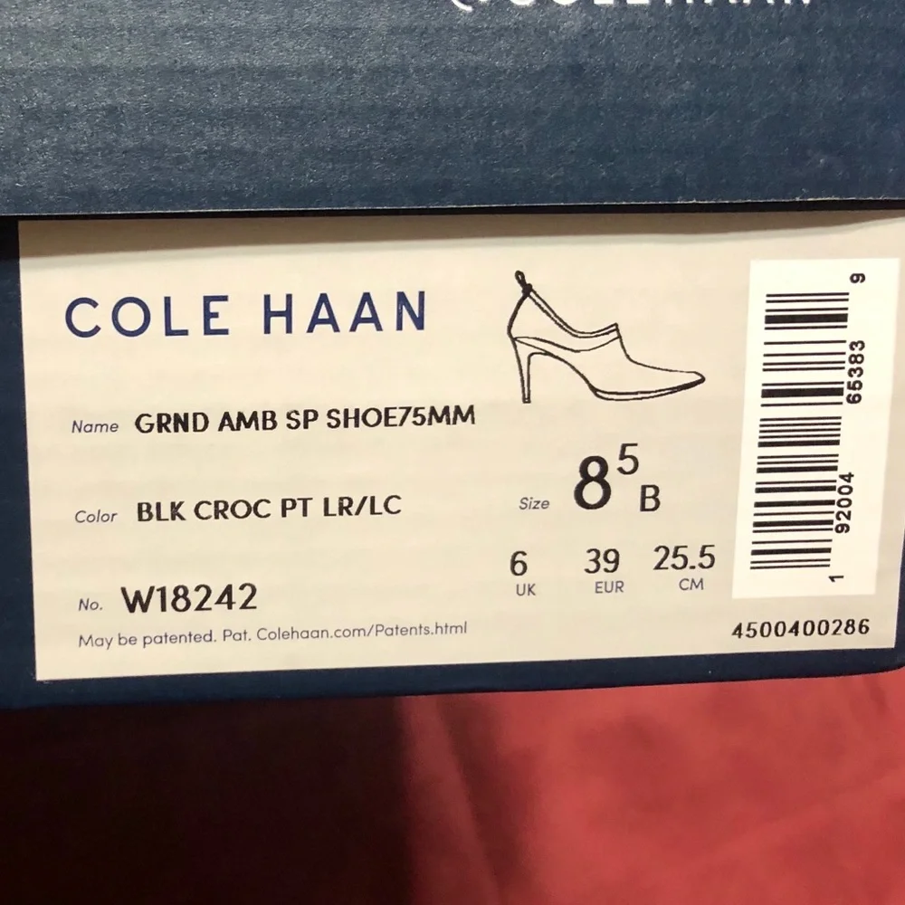 Cole Haan Alligator Women’s Lace Trim Embellishment Pumps Size 8 NWT